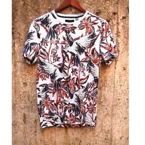 Ted Baker London Graphic Bird & Floral Print T-Shirt Size 2 (M)